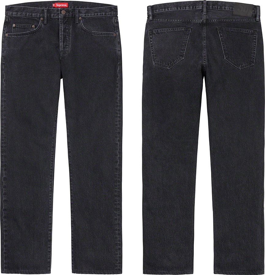 Stone Washed Black Slim Jean